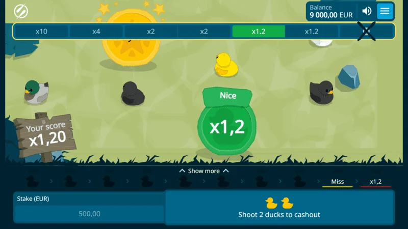 Exploding Ducks – phát súng thành công với hệ số x1.2